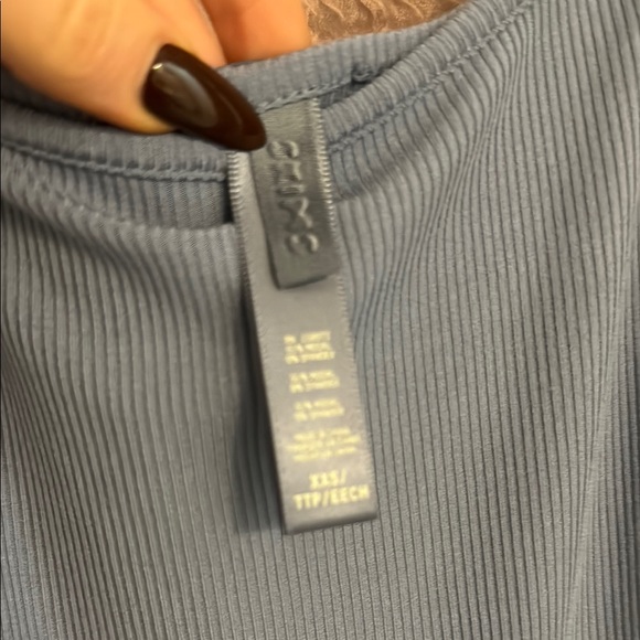 Skims Blue Ribbed Tank Dress the long slip dress - Picture 2 of 3